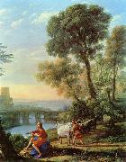 Claude Lorrain Landschaft mit Apollo und Merkur oil painting artist